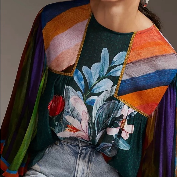 Bl-nk Miranda Peasant Blouse - Picture 8 of 10